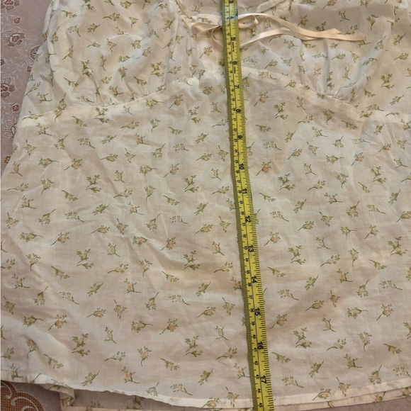 Ralph Lauren polo jeans company Cream Tie Front Ruffled Camisole - Picture 6 of 10